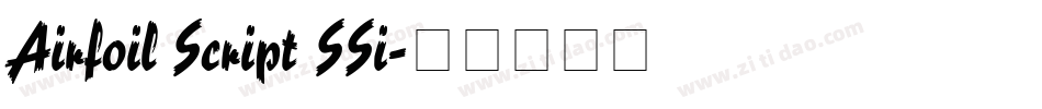 Airfoil Script SSi字体转换